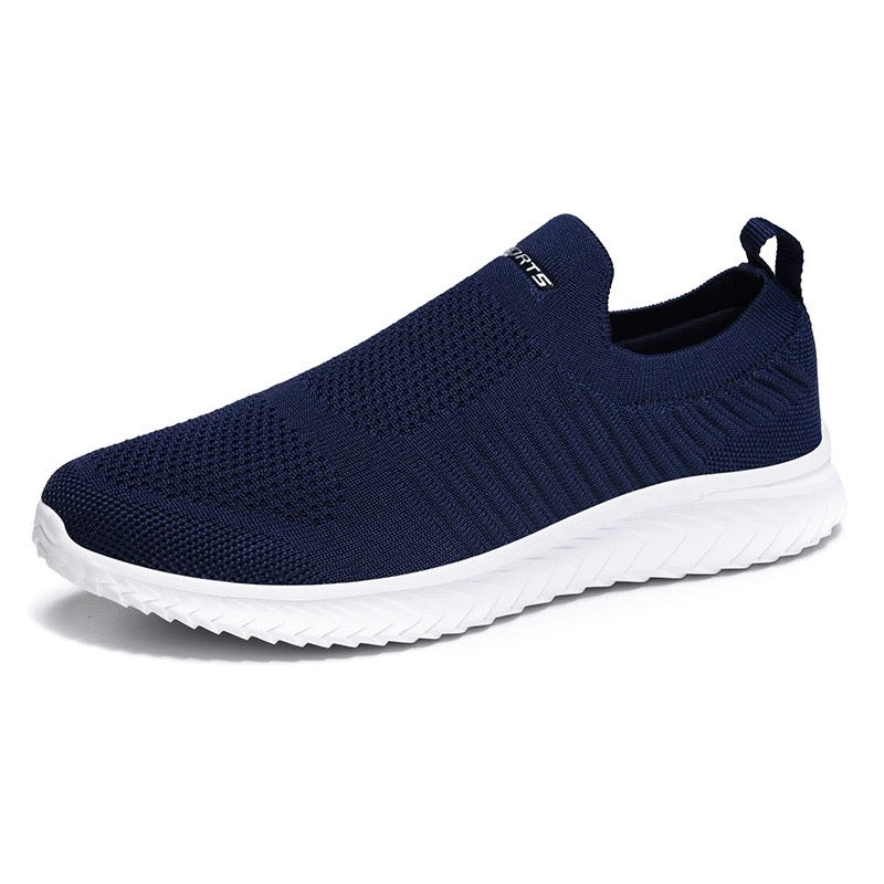 Ultralätta komfort sneakers i marin – unisex slip-on sko från Amstedt Co