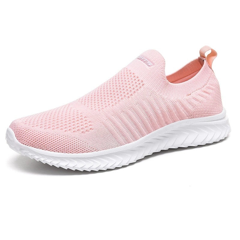 Ultralätta komfort sneakers i rosa – unisex slip-on sko från Amstedt Co