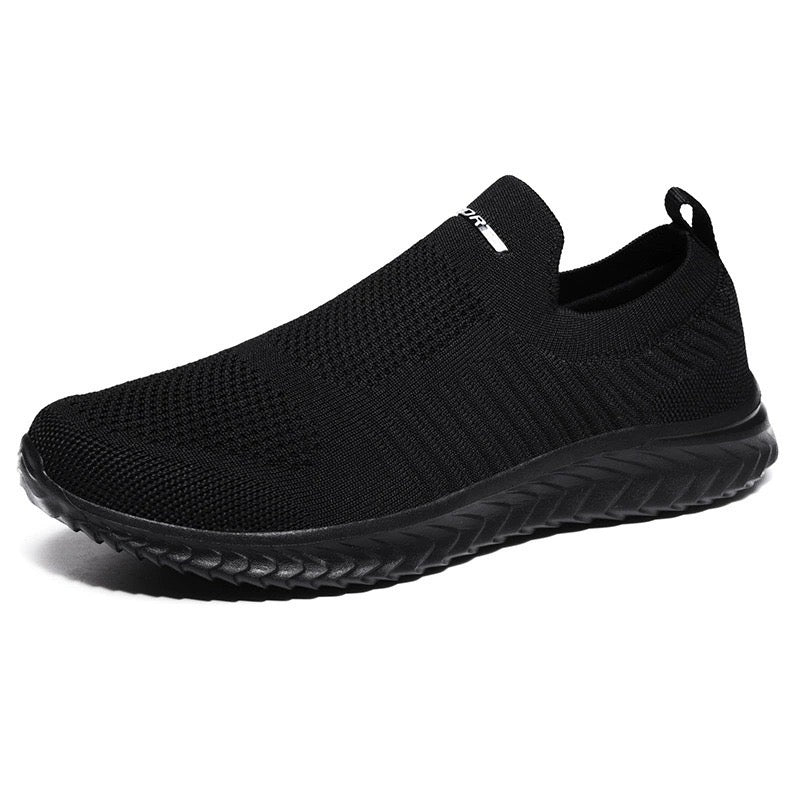 Ultralätta komfort sneakers i svart – unisex slip-on sko från Amstedt Co